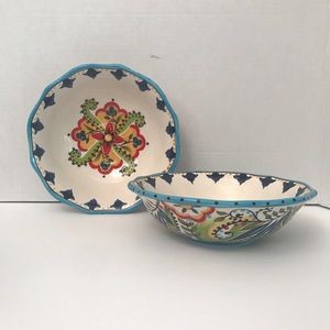 ESPANA Lifestyle BOCCA 8" Deep Bowl Plate Pasta Dish Cereal Ice Salad Dinner